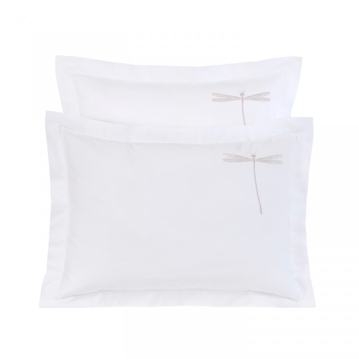 Cặp vỏ gối bèo Dragonfly -White  (kích cỡ 50x70 cm)